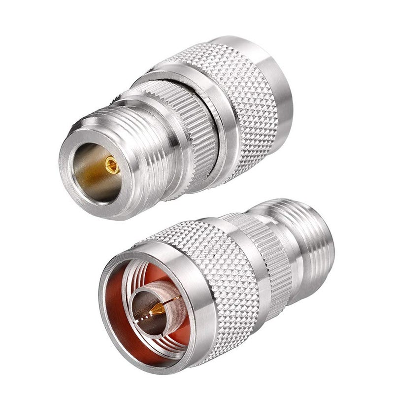 Eightwood 2pcs N Male to N Female RF Coax Adapter for 4G Antenna, WiFi Antenna, Antenna Router, Antenna Extension Cable - Image 1